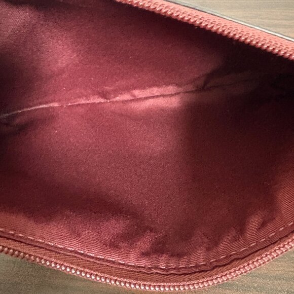 Coach Burgundy Leather Story Patch Wristlet F37877 - Picture 5 of 6